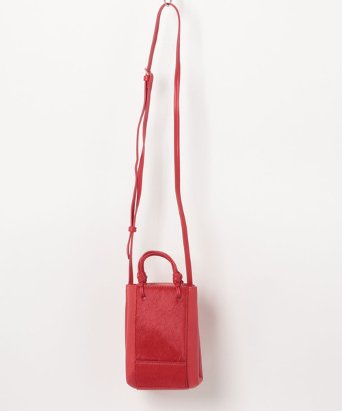 kakatoo（カカトゥ）の「カカトゥ kakatoo / カウヘアーポイントミニショルダー（ショルダーバッグ・レディース・ブラウン/レッド/ブルー・FREE）」の22枚目の写真