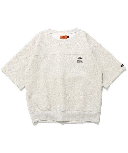 KRIFF MAYER Kid's Collection（クリフメイヤーキッズコレクション）の「【速乾】軽テック5分袖スウェット（スウェット・キッズ・ブラック/サンドベージュ/オートミール/サックスブルー・170/130/120/160/150/140）」の3枚目の写真