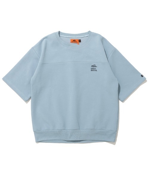 KRIFF MAYER Kid's Collection（クリフメイヤーキッズコレクション）の「【速乾】軽テック5分袖スウェット（スウェット・キッズ・ブラック/サンドベージュ/オートミール/サックスブルー・170/130/120/160/150/140）」の4枚目の写真