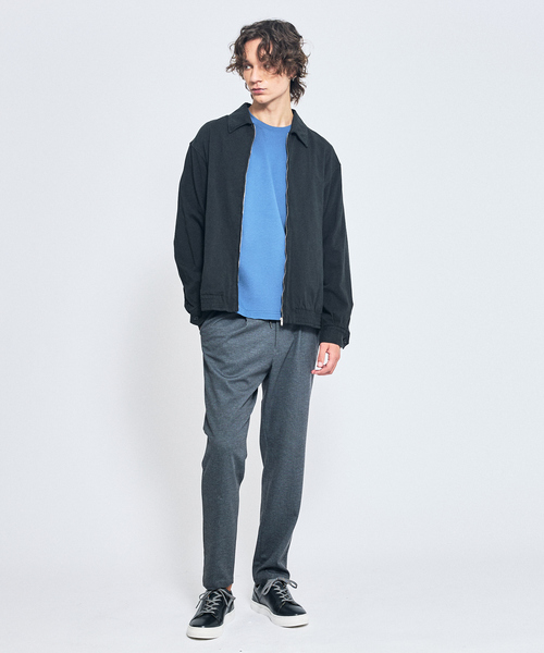 ABAHOUSE(アバハウス)の「Eco Vero ストレッチポンチ ロンT / クルーネック(Tシャツ/カットソー・メンズ・ブラック/ブルー/ホワイト/ベージュ・50/44/46/48)」の5枚目の写真