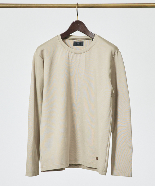 ABAHOUSE(アバハウス)の「Eco Vero ストレッチポンチ ロンT / クルーネック(Tシャツ/カットソー・メンズ・ブラック/ブルー/ホワイト/ベージュ・50/44/46/48)」の12枚目の写真