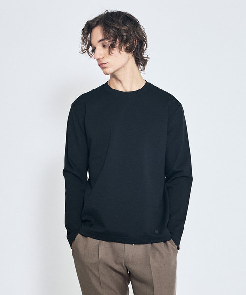 ABAHOUSE(アバハウス)の「Eco Vero ストレッチポンチ ロンT / クルーネック(Tシャツ/カットソー・メンズ・ブラック/ブルー/ホワイト/ベージュ・50/44/46/48)」の18枚目の写真