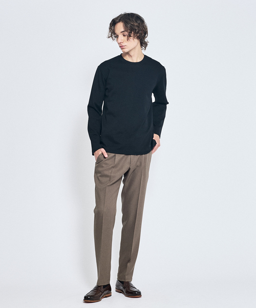 ABAHOUSE(アバハウス)の「Eco Vero ストレッチポンチ ロンT / クルーネック(Tシャツ/カットソー・メンズ・ブラック/ブルー/ホワイト/ベージュ・50/44/46/48)」の19枚目の写真