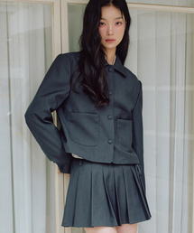 ZEROPLANET（ゼロプラネット）の「ダリンリボンショートジャケット [チャコール]（テーラードジャケット）」