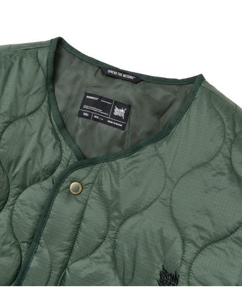 BROWNBREATH（ブラウンブレス）の「TAG QUILTED JACKET - KHAKI（その他アウター・レディース・その他・X-LARGE/SMALL/MEDIUM/LARGE）」の3枚目の写真