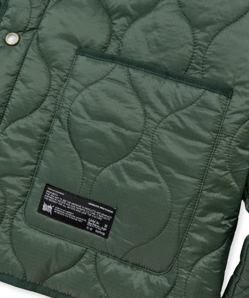 BROWNBREATH（ブラウンブレス）の「TAG QUILTED JACKET - KHAKI（その他アウター・レディース・その他・X-LARGE/SMALL/MEDIUM/LARGE）」の6枚目の写真