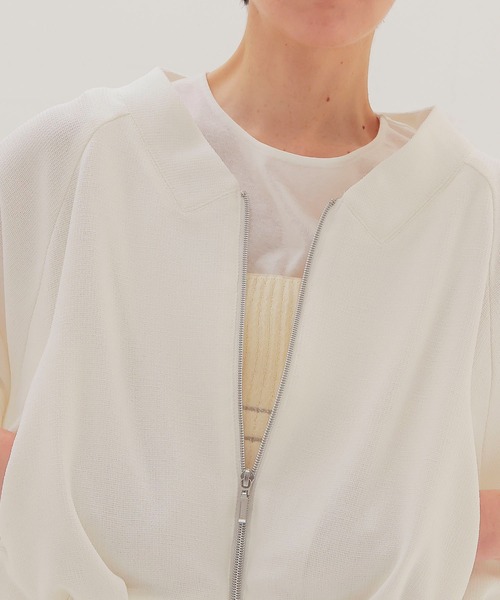 DRESSLAVE（ドレスレイブ）の「swelling tweed zip blouson(スウェリングツイードジップブルゾン)（ブルゾン・レディース・ホワイト・38）」の4枚目の写真