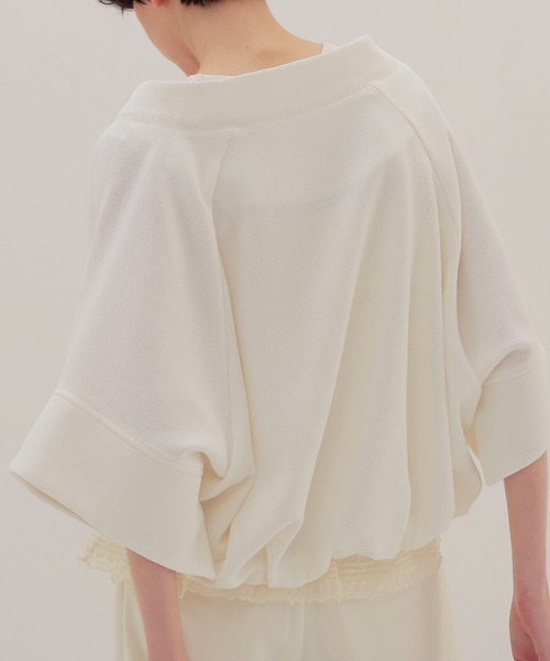 DRESSLAVE（ドレスレイブ）の「swelling tweed zip blouson(スウェリングツイードジップブルゾン)（ブルゾン・レディース・ホワイト・38）」の6枚目の写真