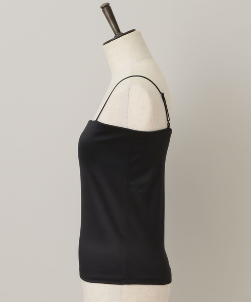 A part by（アパートバイ）の「ストレッチサテンキャミ2（キャミソール・レディース・オフホワイト/ブラック/ブラウン・FREE）」の4枚目の写真