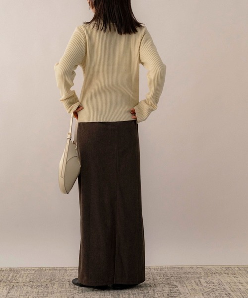 NOAHL(ノアル)の「【NOAHL】ダブルジッパーニット(ニット/セーター・レディース・ベージュ/イエロー系/ブラウン・FREE)」の14枚目の写真