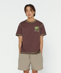 OOMPAA（ウンパ）の「ブラウンスイムクラブ スティッチ 半袖Tシャツ（Tシャツ/カットソー）」