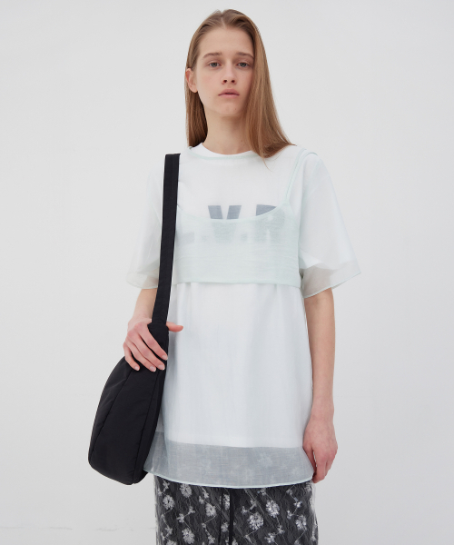 LEVAR（レバー）の「L.V.R Signature Cotton T-shirt - Off White（Tシャツ/カットソー・レディース・Off White・FREE）」の3枚目の写真