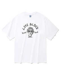 ライフブロック 半袖Tシャツ ホワイト