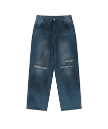 ENDOOR（エンドア）の「Volume dirty denim pants (indigo blue)（その他パンツ）」