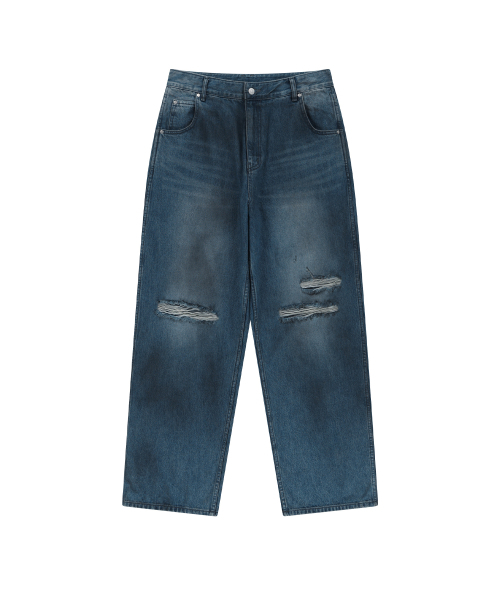 ENDOOR(エンドア)の「Volume dirty denim pants (indigo blue)(その他パンツ・メンズ・インディゴブルー・1/2/3)」の1枚目の写真
