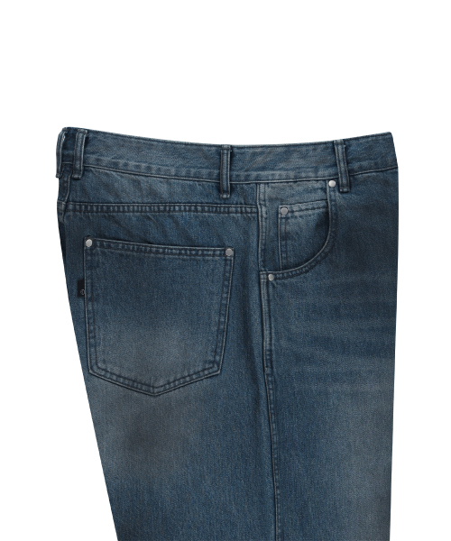 ENDOOR(エンドア)の「Volume dirty denim pants (indigo blue)(その他パンツ・メンズ・インディゴブルー・1/2/3)」の2枚目の写真