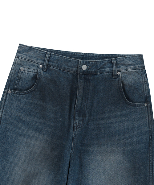 ENDOOR(エンドア)の「Volume dirty denim pants (indigo blue)(その他パンツ・メンズ・インディゴブルー・1/2/3)」の3枚目の写真