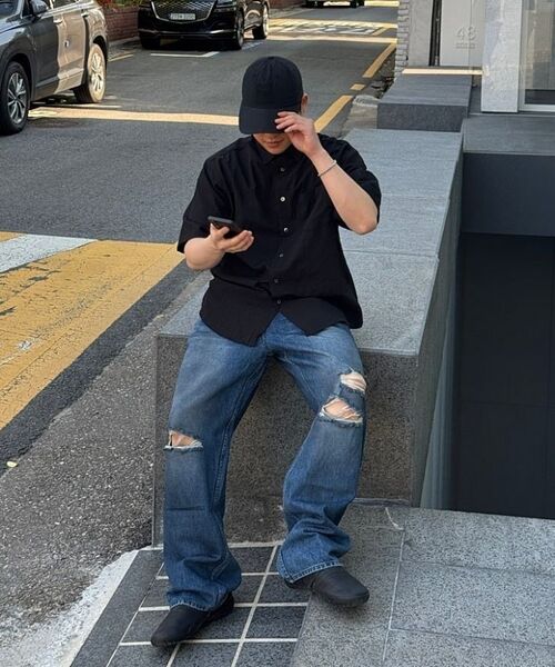 ENDOOR(エンドア)の「Volume dirty denim pants (indigo blue)(その他パンツ・メンズ・インディゴブルー・1/2/3)」の17枚目の写真