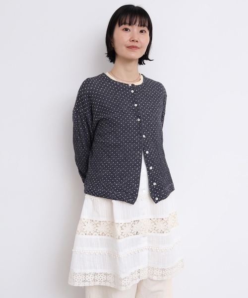 l'atelier du savon（アトリエドサボン）の「つぎはぎレース　パッチワークキャミブラウス（シャツ/ブラウス・レディース・ブラック/ホワイト・FREE）」の22枚目の写真