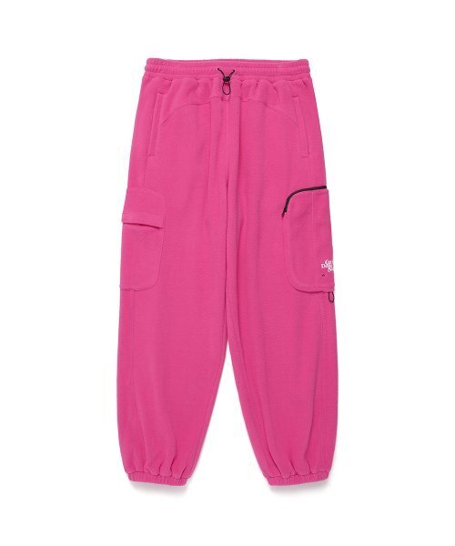Cavish(カビシ)の「FLEECE MULTI POCKET PANTS PINK(CV2DFUPA02A)(スウェットパンツ・レディース・ピンク・LARGE/MEDIUM)」の1枚目の写真