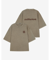 ADLIELOS（エドリエルロス）の「ブラストピグメントハーフTシャツ[ピグメントカキベージュ]（Tシャツ/カットソー）」