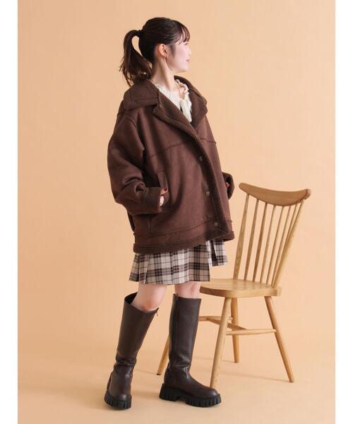 ehka sopo(エヘカソポ)の「ロングブーツ(ブーツ・レディース・ブラウン/ブラック・L/M)」の12枚目の写真