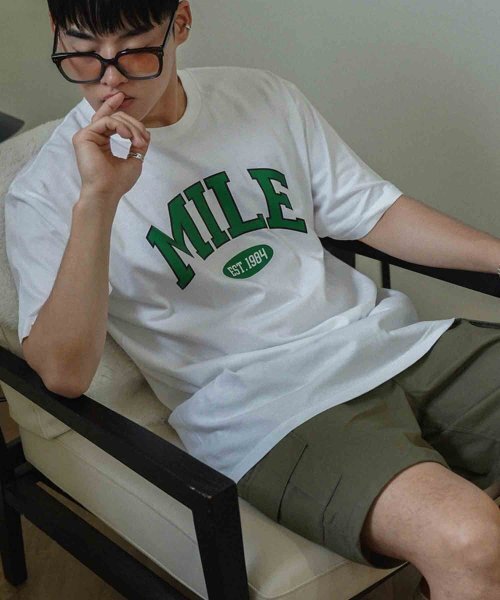 THE MILE（ザマイル）の「MILE EST GARMENTS CREW [WHITE]（Tシャツ/カットソー・メンズ・その他・SMALL/MEDIUM/LARGE/X-LARGE/X-SMALL）」の4枚目の写真