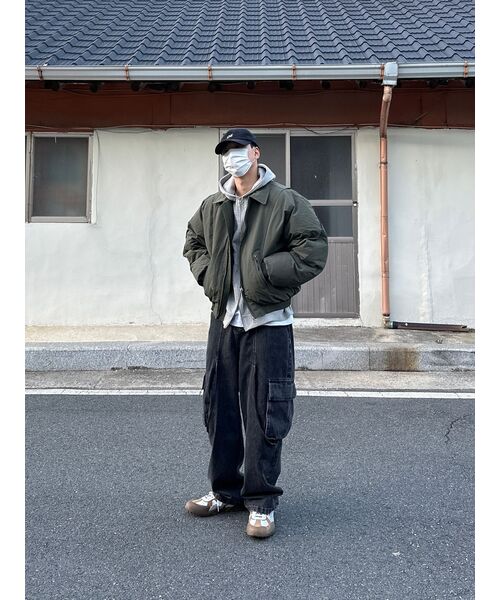 COSTUME O’CLOCK(コスチュームオクロック)の「カーブドツーウェイ航空パディングジャンパーカーキ COOSJP045KHAKI(ダウンジャケット/コート・メンズ・その他・LARGE/X-SMALL/SMALL/MEDIUM)」の13枚目の写真