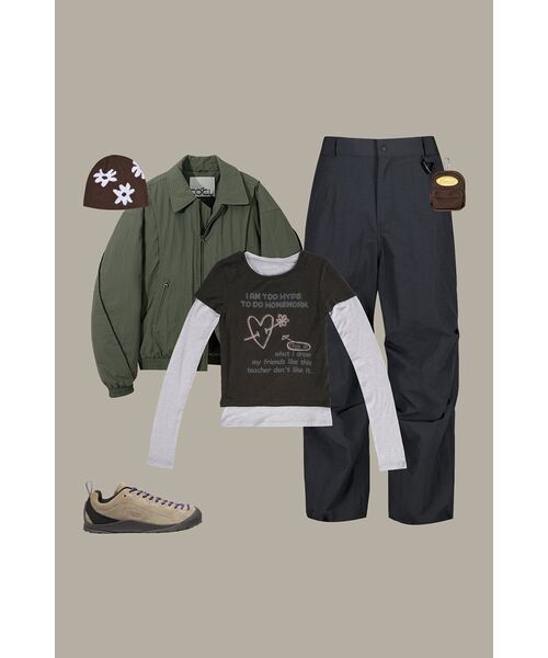 COSTUME O’CLOCK(コスチュームオクロック)の「カーブドツーウェイ航空パディングジャンパーカーキ COOSJP045KHAKI(ダウンジャケット/コート・メンズ・その他・LARGE/X-SMALL/SMALL/MEDIUM)」の7枚目の写真