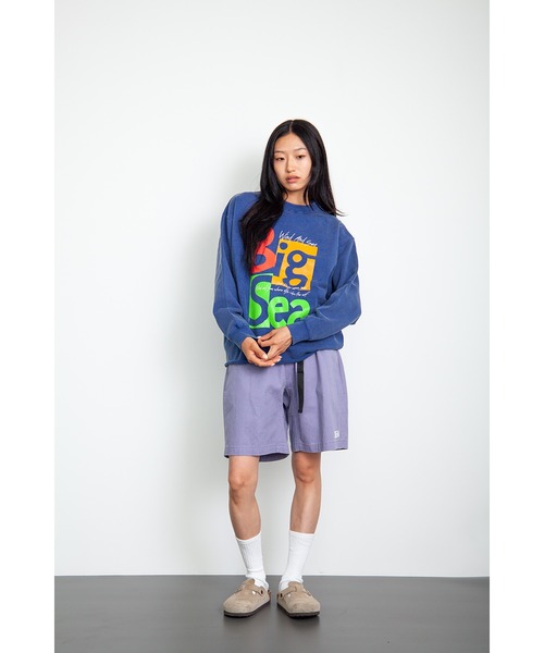 WIND AND SEA(ウィンダンシー)の「Big Sea Crewneck Sweatshirt(スウェット・メンズ・ネイビー/アッシュ・L/XL/S)」の6枚目の写真