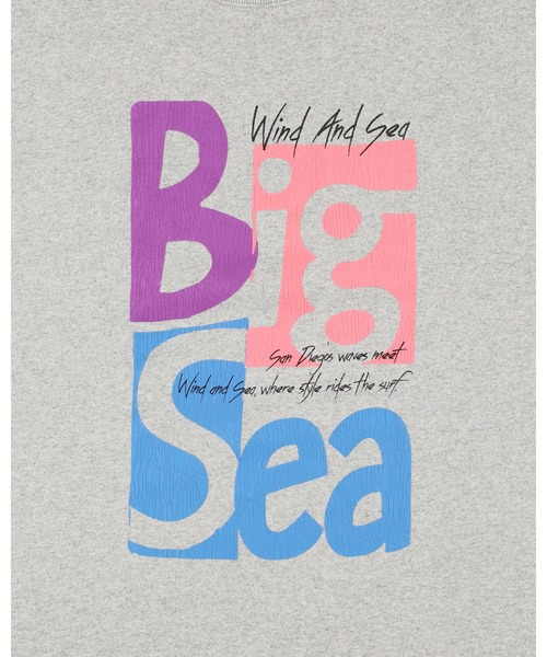 WIND AND SEA(ウィンダンシー)の「Big Sea Crewneck Sweatshirt(スウェット・メンズ・ネイビー/アッシュ・L/XL/S)」の10枚目の写真