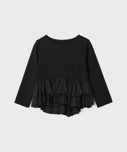 Diagram(ダイアグラム)の「タフタフリルカットトップ(Tシャツ/カットソー・レディース・ブラック/その他1・36)」の6枚目の写真