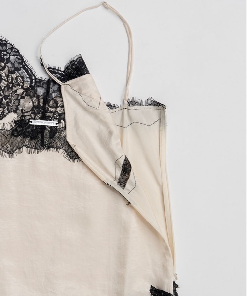 PRANK PROJECT（プランクプロジェクト）の「【2026Spring Pre-Order】アシンメトリーレースキャミソール / Asymmetrical Lace Camisole（キャミソール・レディース・ブラック/マルチ/ホワイト・FREE）」の21枚目の写真