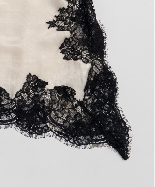 PRANK PROJECT（プランクプロジェクト）の「【2026Spring Pre-Order】アシンメトリーレースキャミソール / Asymmetrical Lace Camisole（キャミソール・レディース・ブラック/マルチ/ホワイト・FREE）」の22枚目の写真