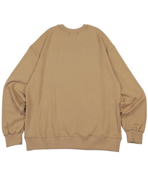 Monkey Flower(モンキーフラワー)の「共用ロゴ刺繍ルーズフィットスウェットシャツ/SS2WMT02U ベージュ(スウェット・メンズ・その他・FREE)」の2枚目の写真