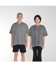 AKIA（アキア）の「Oversized Short Sleeve T-Shirt - Pigment Luna Dying - Dirty Grey（Tシャツ/カットソー）」