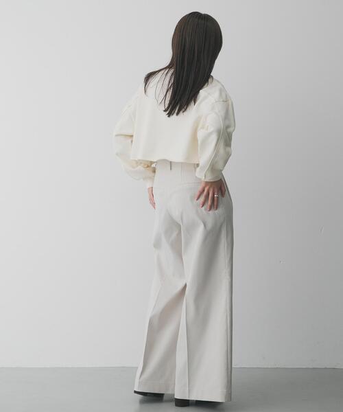 SENSE OF PLACE by URBAN RESEARCH（センスオブプレイスバイアーバンリサーチ）の「『XS/Lサイズ/WEB限定』バギーチノパンツ（チノパンツ・レディース・アイボリー/ネイビー/ベージュ・MEDIUM/LARGE/SMALL/X-SMALL）」の7枚目の写真