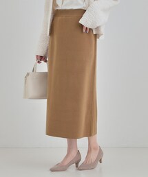 SHOO・LA・RUE | 【洗濯機可/セットアップ可/毛玉になりにくい】ニットナロースカート(スカート)