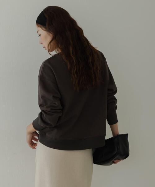 URBAN RESEARCH Sonny Label（アーバンリサーチサニーレーベル）の「メッセージロゴスウェットプルオーバー（スウェット・レディース・チャコールグレー/ブラウン系その他/オートミール・FREE）」の7枚目の写真