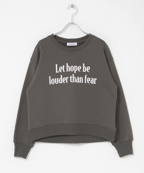 URBAN RESEARCH Sonny Label（アーバンリサーチサニーレーベル）の「メッセージロゴスウェットプルオーバー（スウェット・レディース・チャコールグレー/ブラウン系その他/オートミール・FREE）」の11枚目の写真