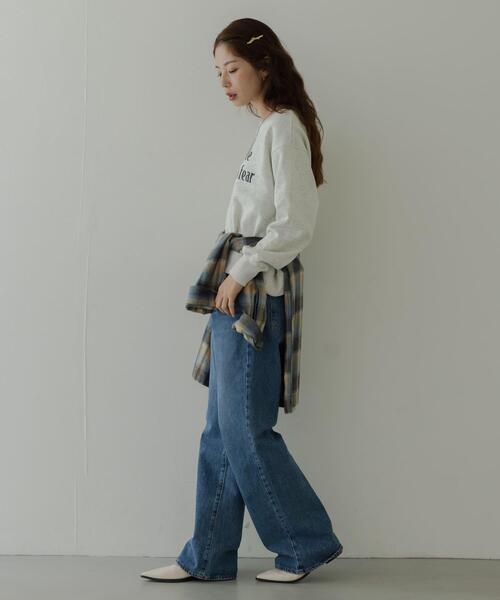 URBAN RESEARCH Sonny Label（アーバンリサーチサニーレーベル）の「メッセージロゴスウェットプルオーバー（スウェット・レディース・チャコールグレー/ブラウン系その他/オートミール・FREE）」の19枚目の写真