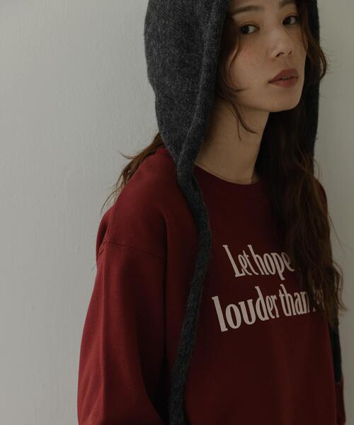 URBAN RESEARCH Sonny Label（アーバンリサーチサニーレーベル）の「メッセージロゴスウェットプルオーバー（スウェット・レディース・チャコールグレー/ブラウン系その他/オートミール・FREE）」の22枚目の写真