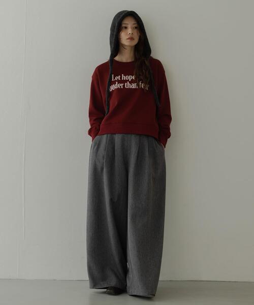 URBAN RESEARCH Sonny Label（アーバンリサーチサニーレーベル）の「メッセージロゴスウェットプルオーバー（スウェット・レディース・チャコールグレー/ブラウン系その他/オートミール・FREE）」の12枚目の写真