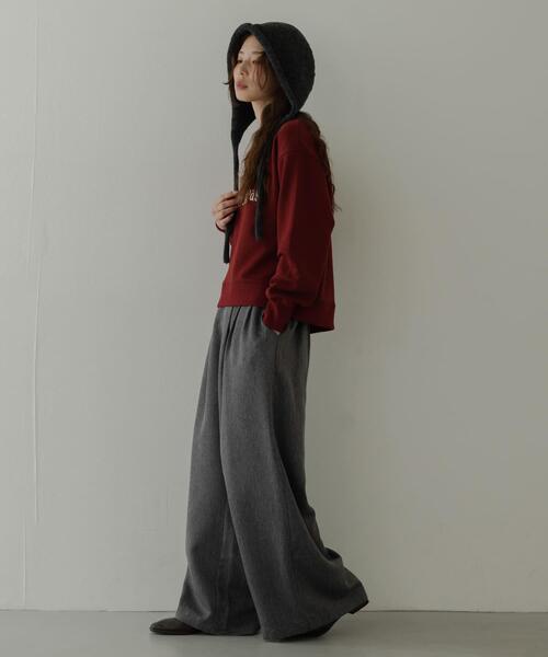 URBAN RESEARCH Sonny Label（アーバンリサーチサニーレーベル）の「メッセージロゴスウェットプルオーバー（スウェット・レディース・チャコールグレー/ブラウン系その他/オートミール・FREE）」の11枚目の写真