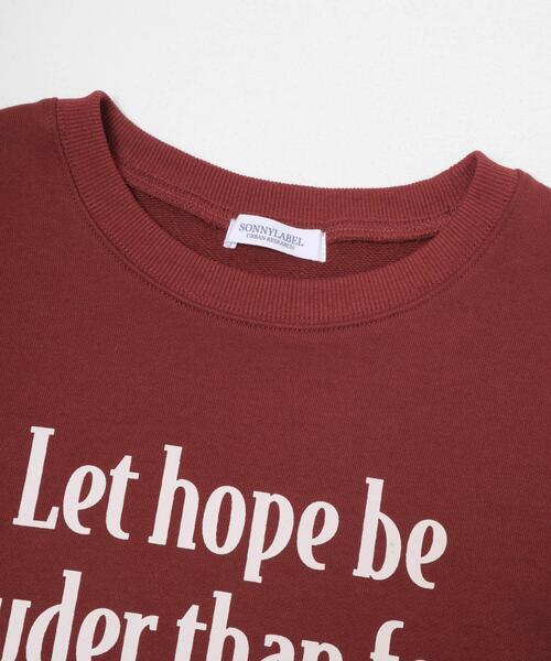 URBAN RESEARCH Sonny Label（アーバンリサーチサニーレーベル）の「メッセージロゴスウェットプルオーバー（スウェット・レディース・チャコールグレー/ブラウン系その他/オートミール・FREE）」の8枚目の写真