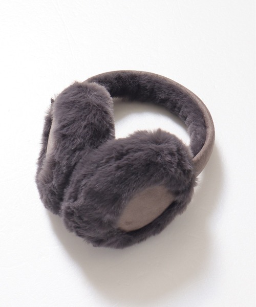 ALWAYS GOOD TIME（オルウェイズグッドタイム）の「【AGTSELECT/AGTセレクト】フェクスウェードイヤーマフ（イヤーマフ・レディース・ベージュ/チャコールグレー・FREE）」の6枚目の写真