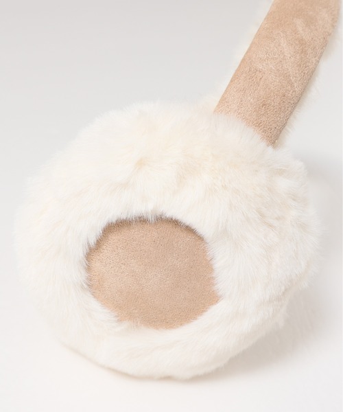 ALWAYS GOOD TIME（オルウェイズグッドタイム）の「【AGTSELECT/AGTセレクト】フェクスウェードイヤーマフ（イヤーマフ・レディース・ベージュ/チャコールグレー・FREE）」の11枚目の写真