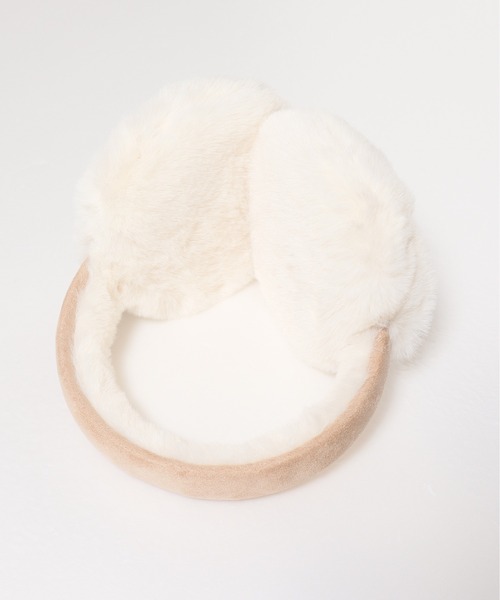 ALWAYS GOOD TIME（オルウェイズグッドタイム）の「【AGTSELECT/AGTセレクト】フェクスウェードイヤーマフ（イヤーマフ・レディース・ベージュ/チャコールグレー・FREE）」の9枚目の写真