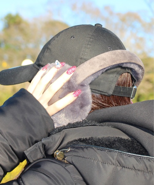 ALWAYS GOOD TIME（オルウェイズグッドタイム）の「【AGTSELECT/AGTセレクト】フェクスウェードイヤーマフ（イヤーマフ・レディース・ベージュ/チャコールグレー・FREE）」の15枚目の写真