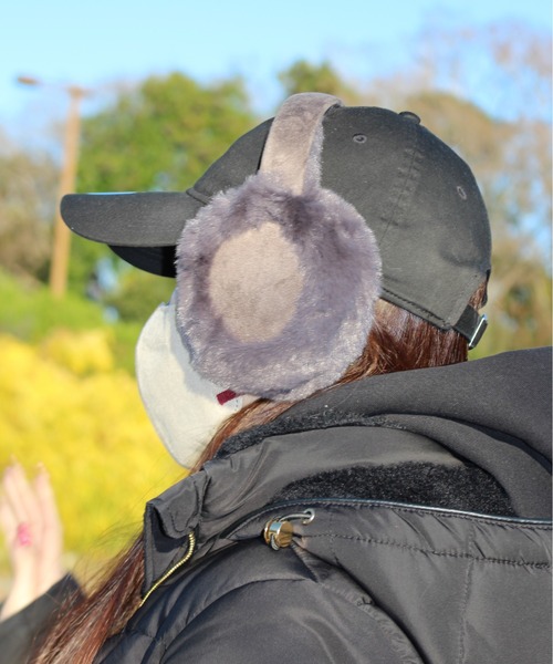 ALWAYS GOOD TIME（オルウェイズグッドタイム）の「【AGTSELECT/AGTセレクト】フェクスウェードイヤーマフ（イヤーマフ・レディース・ベージュ/チャコールグレー・FREE）」の17枚目の写真